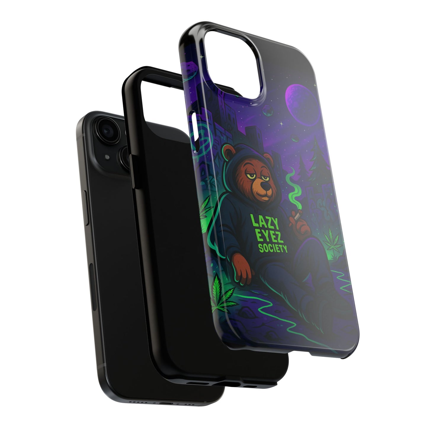 Lazy Eyez Bear Phone Case -