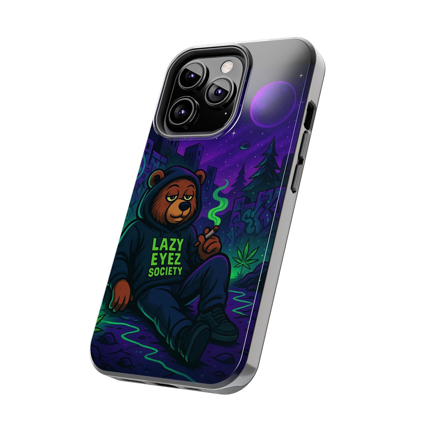 Lazy Eyez Bear Phone Case -