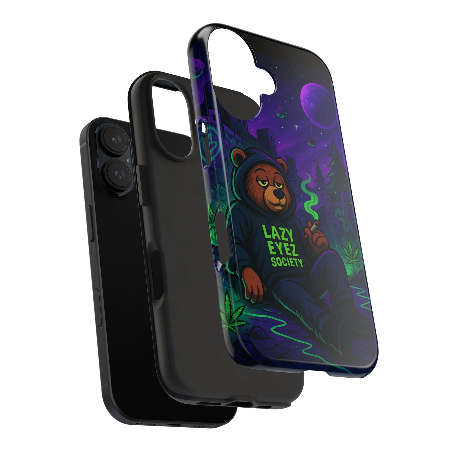 Lazy Eyez Bear Phone Case -