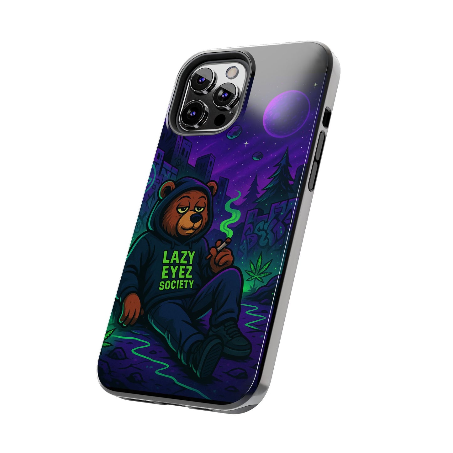 Lazy Eyez Bear Phone Case -