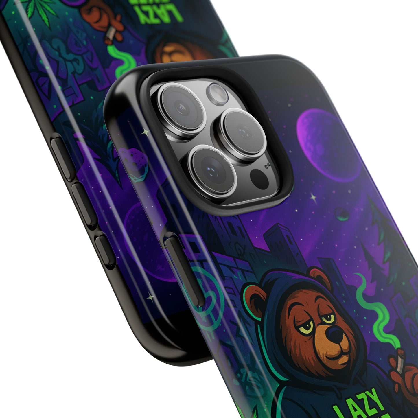 Lazy Eyez Bear Phone Case -