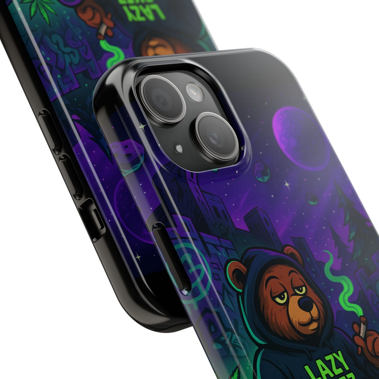 Lazy Eyez Bear Phone Case -