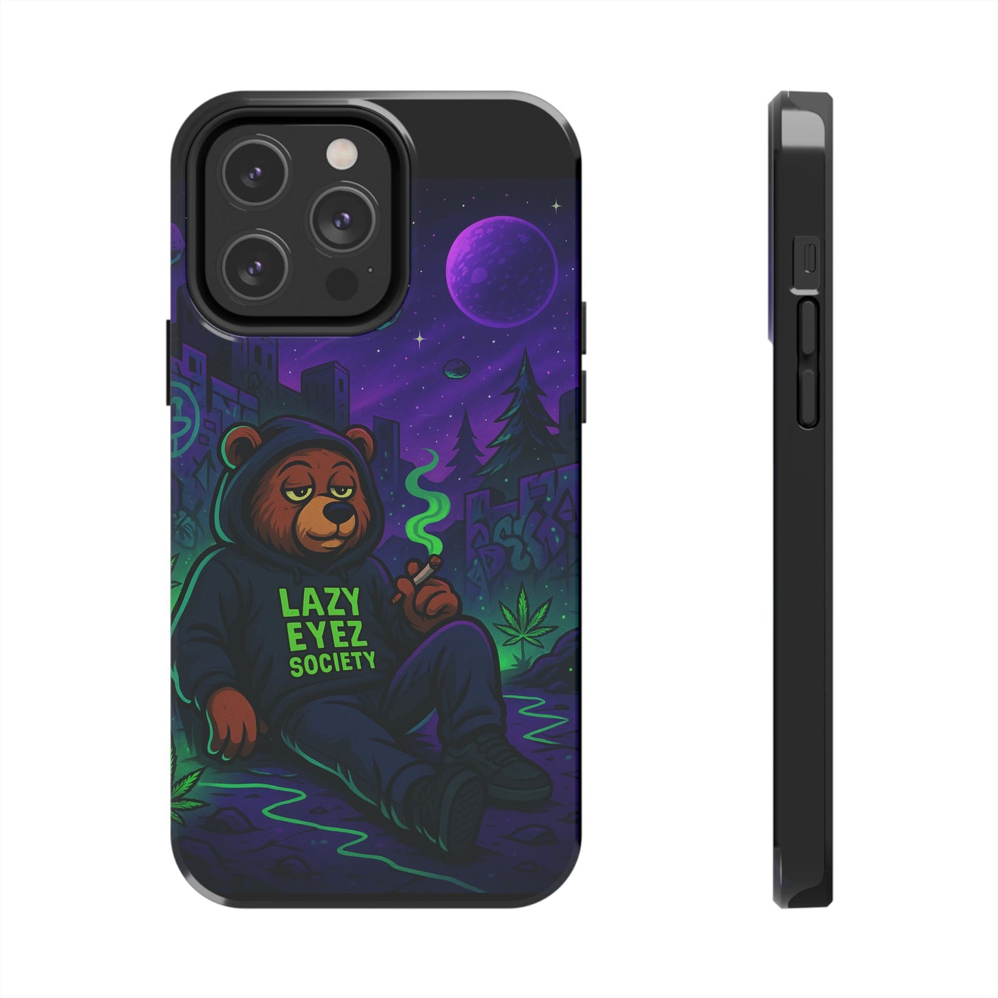 Lazy Eyez Bear Phone Case -