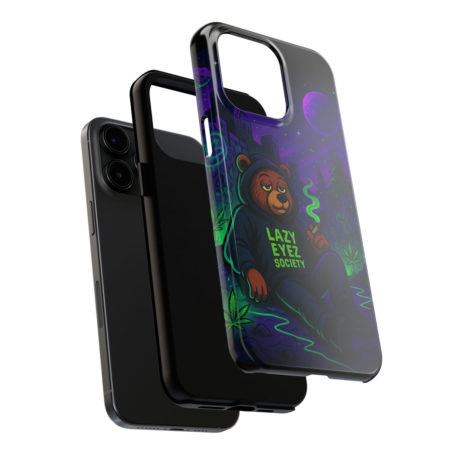 Lazy Eyez Bear Phone Case -