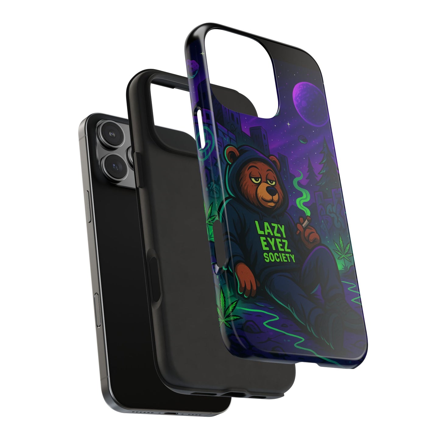 Lazy Eyez Bear Phone Case -