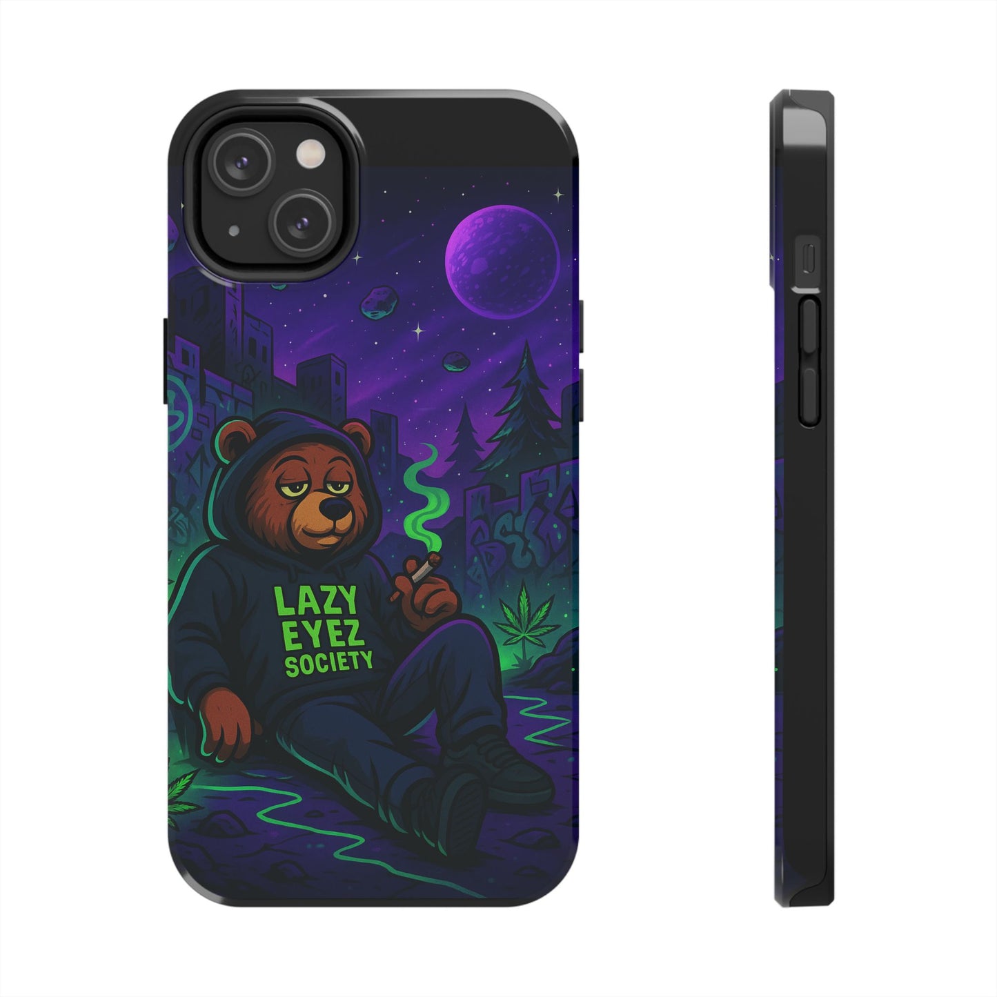 Lazy Eyez Bear Phone Case -