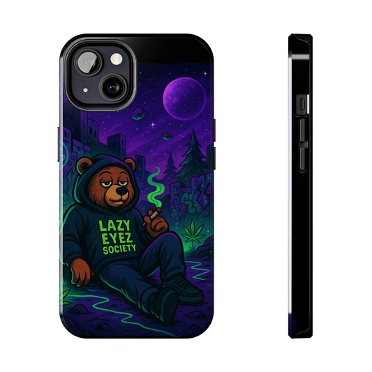 Lazy Eyez Bear Phone Case -