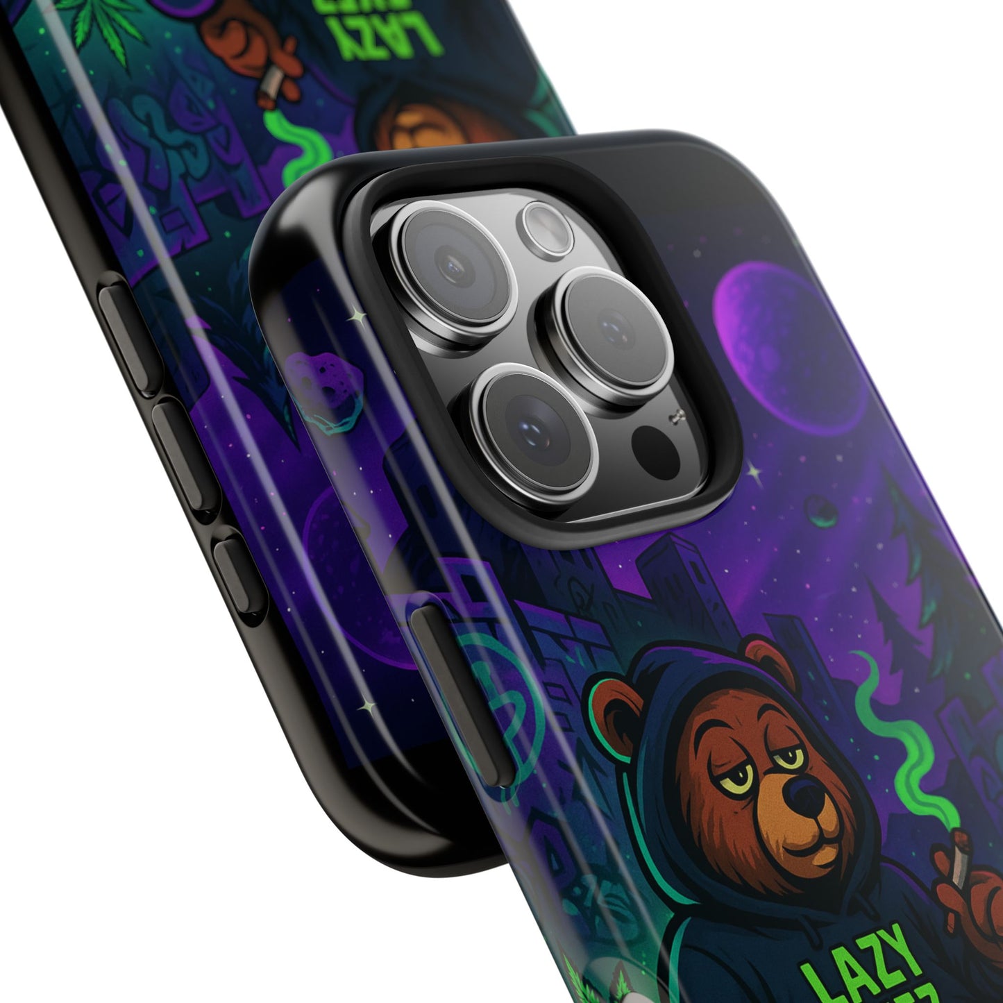 Lazy Eyez Bear Phone Case -