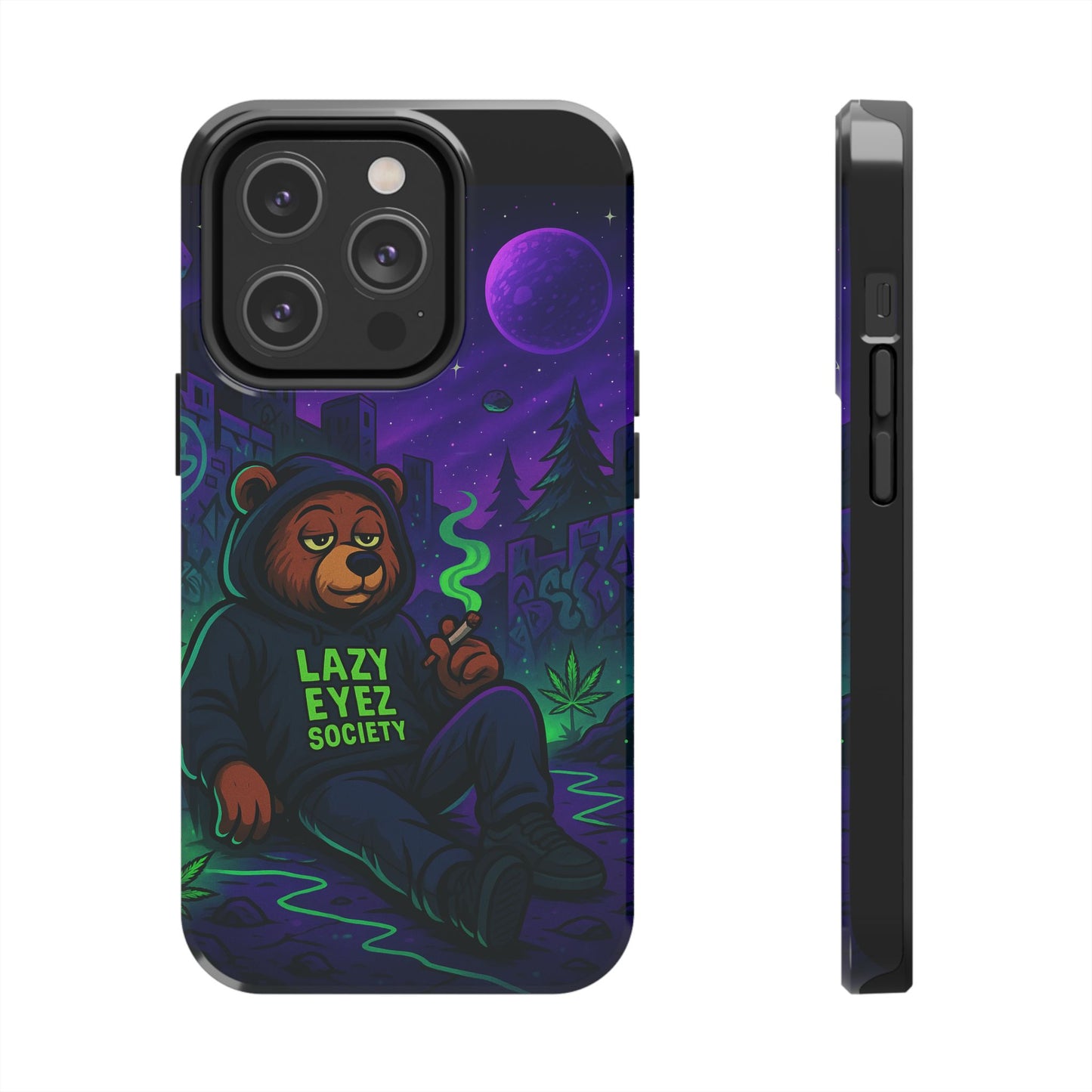 Lazy Eyez Bear Phone Case -